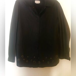 Vintage Debbie Shuchat leather jacket sz M